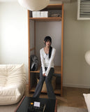 Doven Stripe Two-Way Sweat Wide Pile Pants