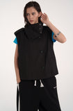 trench high neck vest