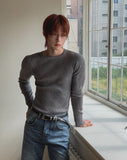Sailon Ribbed Raglan Muscle Fit Knit