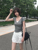 Nose Pocket Training Flare Mini Skirt