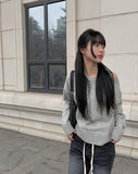 Fron shoulder slit knit