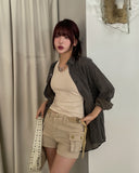 Radi Cotton Loose Fit Check Shirt