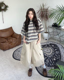 Tosen Pigment Stripe Short Sleeve T-Shirt