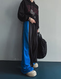 Pian Wide Color Matching Track Pants