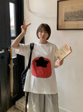 Knitly Embroidered Tomato Short Sleeve Tee