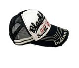 Damage label mesh ball cap