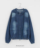 [unisex] Epfen Over Denim Hood Jumper