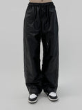 Suede Glossy Track Pants