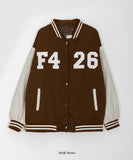 [unisex] Vinnos color matching stadium varsity jacket