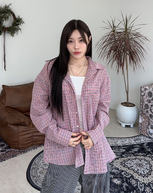【SATIIIZ】Crenso check shirt SATIIIZ (サティーズ) - クレンソチェックシャツ / Crenso check