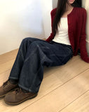 Leanne Low Curved Denim Pants