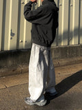 Snap Wide Dirty White Denim