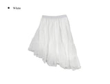Banna Tiered Frill Tulle Unbalance Skirt
