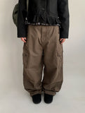 Lilpon Cargo Wide Balloon Pants