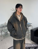 Decan Over Washing Denim Hooded Jacket