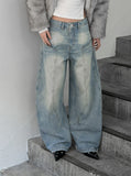 Nant Curved Cut Washed Denim
