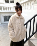 Abin Fur Fluffy Midi Coat