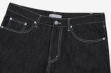 Bato Black Blue Wide Denim Pants
