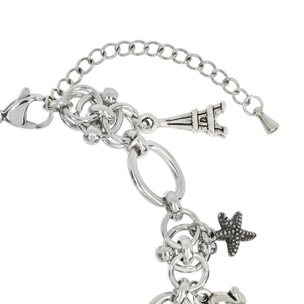 ブレスレット LANARCHIVE multi charm bracelet 2plan (ツープラン) - [LANARCHIVE]マルチチャームブレスレット