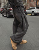 Maxi balloon snap wide denim