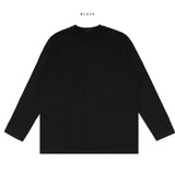 Basic Slit Long Sleeve T-Shirt