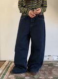 Hobe Jacquard Stripe Denim Wide Pants