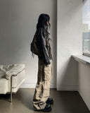 Rotten washed vintage leather jacket