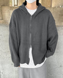 Noah Hooded Knit Zip up