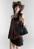 String Mocha Mousse One Piece