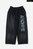 Archive dyeing crack sweat pants