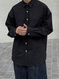 DISCERNENTs 4season Oversized Cotton Shirt - Bio-Washing