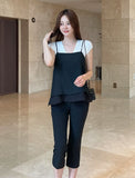 Mully Chiffon Layered Bustier Blouse