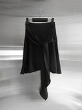 Elo Knot Nylon Midi Skirt
