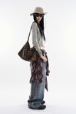 Asura cutting denim pants