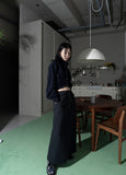 WAIST FOLD SLIT LONG SK