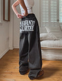 Cartel Back Painting Balloon Denim Pants