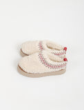 Moiru Fleece Platform Sole Slippers