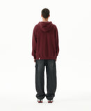 APPLIQUE ZIP UP HOODIE