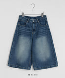 [unisex] Mitt Washing Bermuda Denim Pants