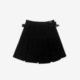 Pointo corduroy belt skirt