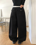 Toz Back Pocket Cotton Balloon Pants