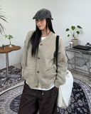 Alp Punching Knit Cardigan