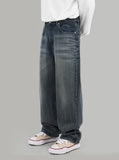 Embo Denim Wide Jeans
