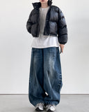 Groy Washing Balloon Denim Pants