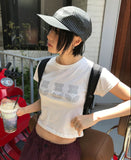 BLOOM CROP HALF T