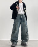 Reform Strap Cargo Denim Pants