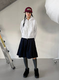TWO-WAY CROP HOODIE ZIP-UP