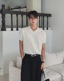 Benel V-neck Short Sleeve Knit