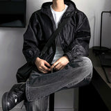 Crop hood windbreaker