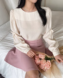 Lyle Ribbon Shirring Blouse